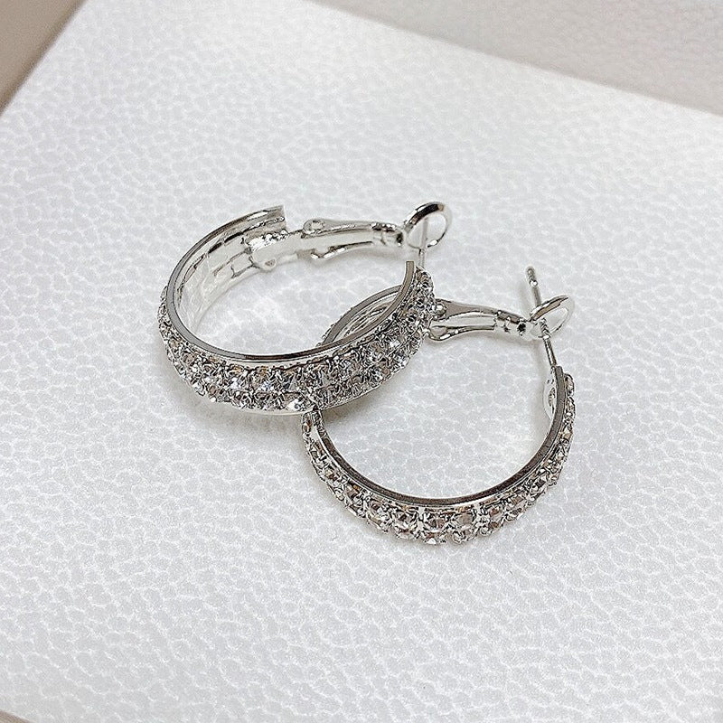 Sparkly Small Hoop Earrings