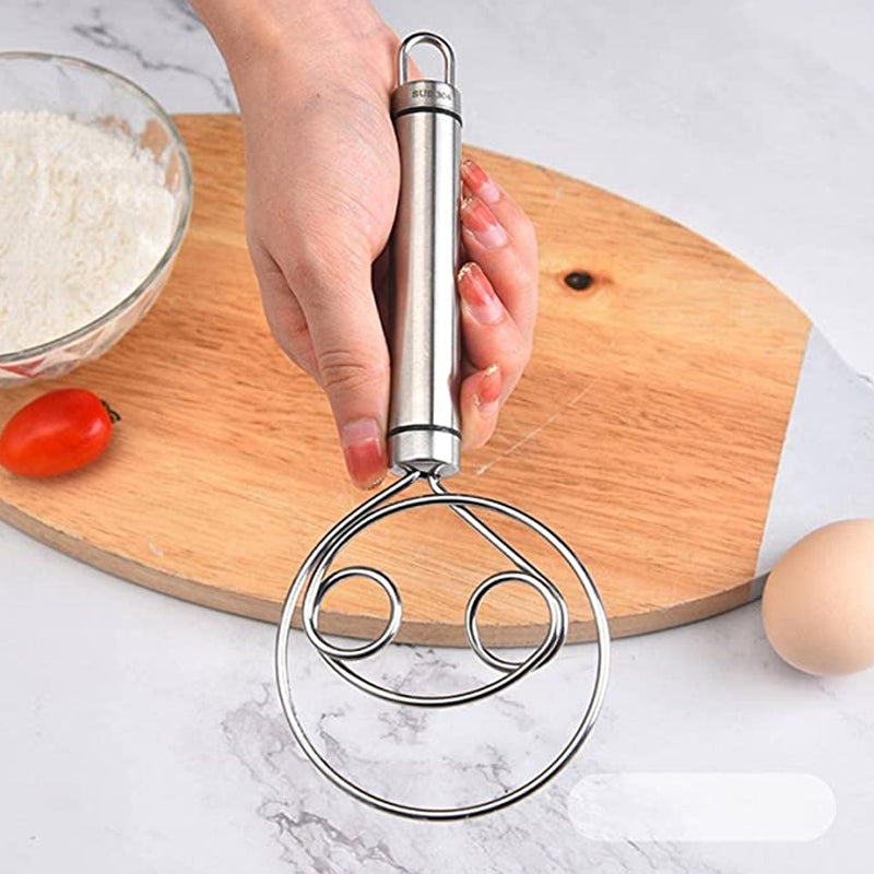 Stainless Steel Magic Dough Whisk Bread Whisk