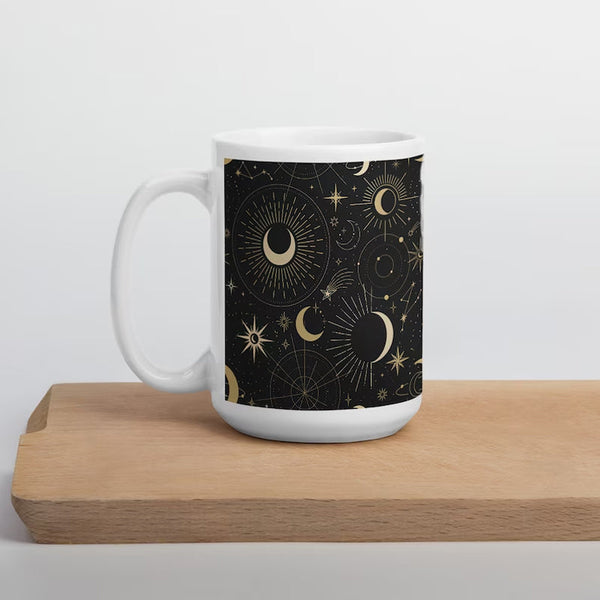 Celestial Design Ceramic Coffee Mug