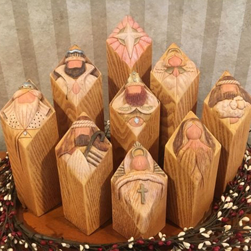 Heaven Nativity Tree Pillar Statues