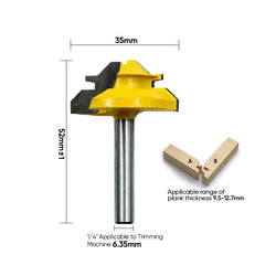 Router Bit 45 Degree Glue Joint Lock Miter