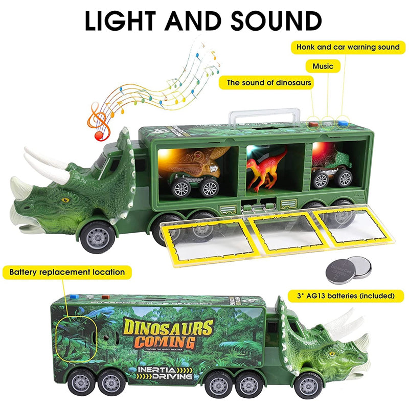 Dimoohome™ Dinosaur Truck Toy Car with Its Own Music & Lights