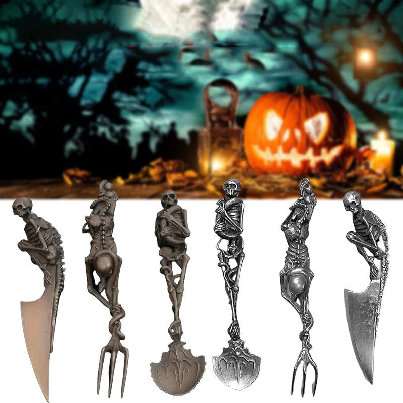 Halloween Gift Skeletal Cutlery Sets