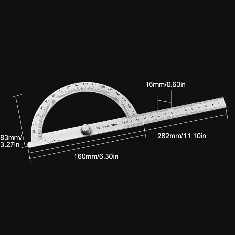 Stainless Steel Protractor Angle Finder