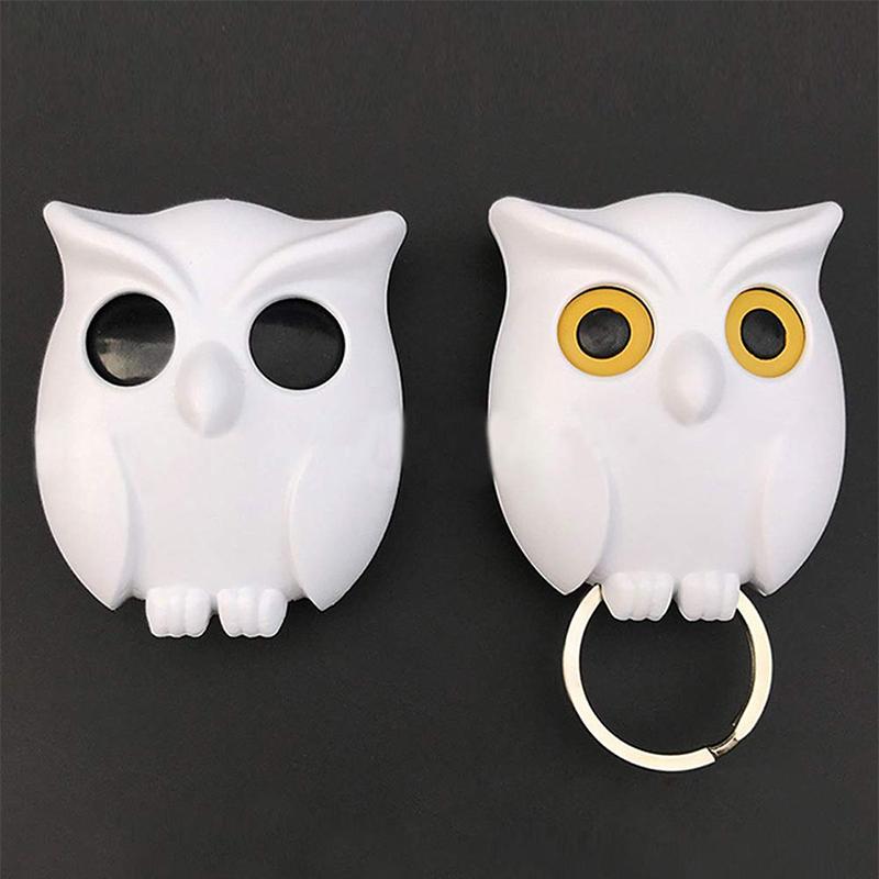 🦉The Key Guard is a Reliable Owl - Cute Night Owl Key Holder with Auto Open Close Eyes