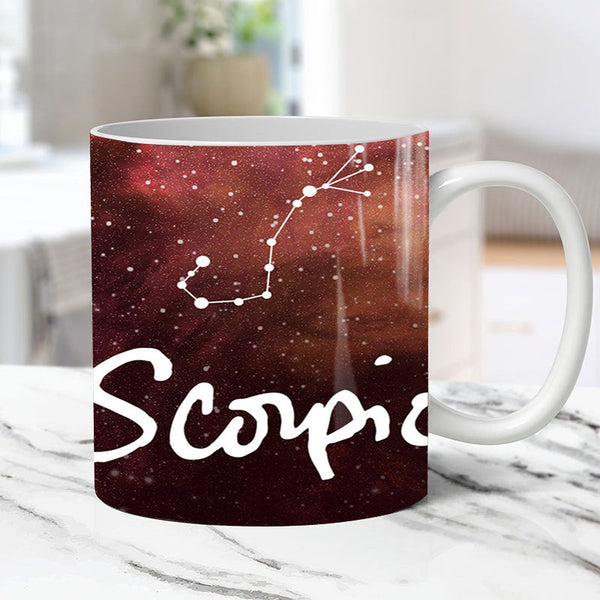 Zodiac Color Changing Magic Mugs, Heat Sensitive Ceramics Cups