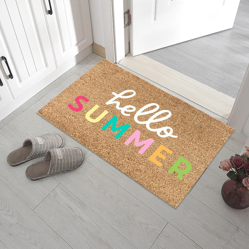 Welcome Decorative Doormat, Anti Slip Floor Mats for Entryway