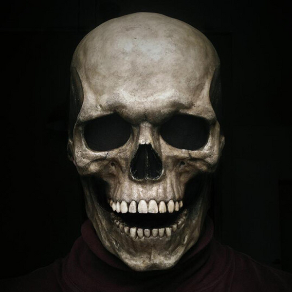 Halloween Full Head Skull Mask with Movable Jaw