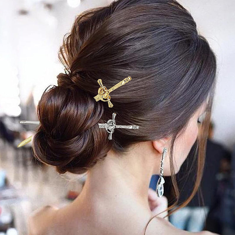 Sword Hair Pin Stick Hair Styling Accessory