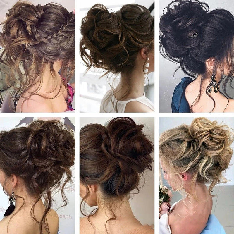 Messy Bun Hairpiece Ponytail Clip