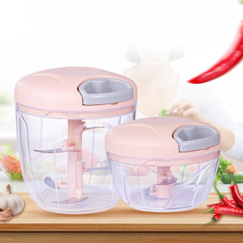 Manual Food Chopper, Hand Pull String Meat Grinder Vegetables Fruits Cutter