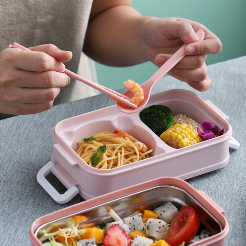 Portable Three Stackable Lunch Box