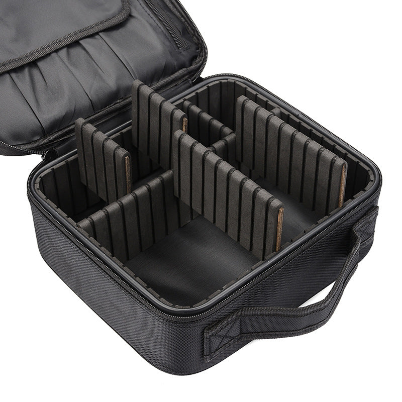 Makeup Cosmetic Storage Case with Adjustable Compartment