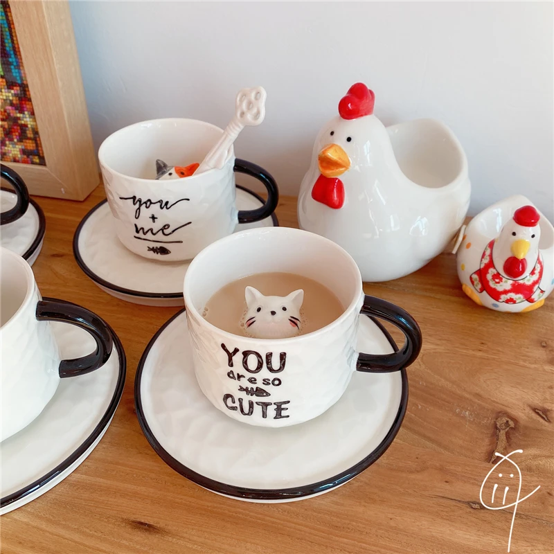 3D Cat Coffee Mug