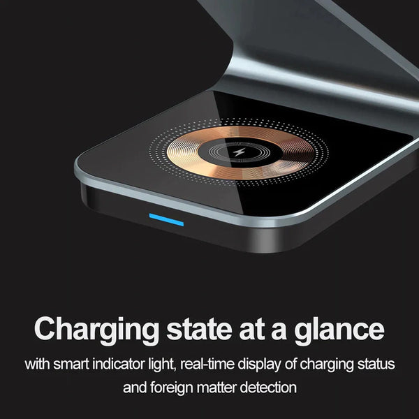 Magnetic Wireless Charger Trio Charging Dock