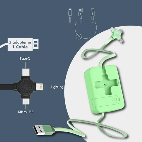 4-in-1 Data Cable Phone Stand