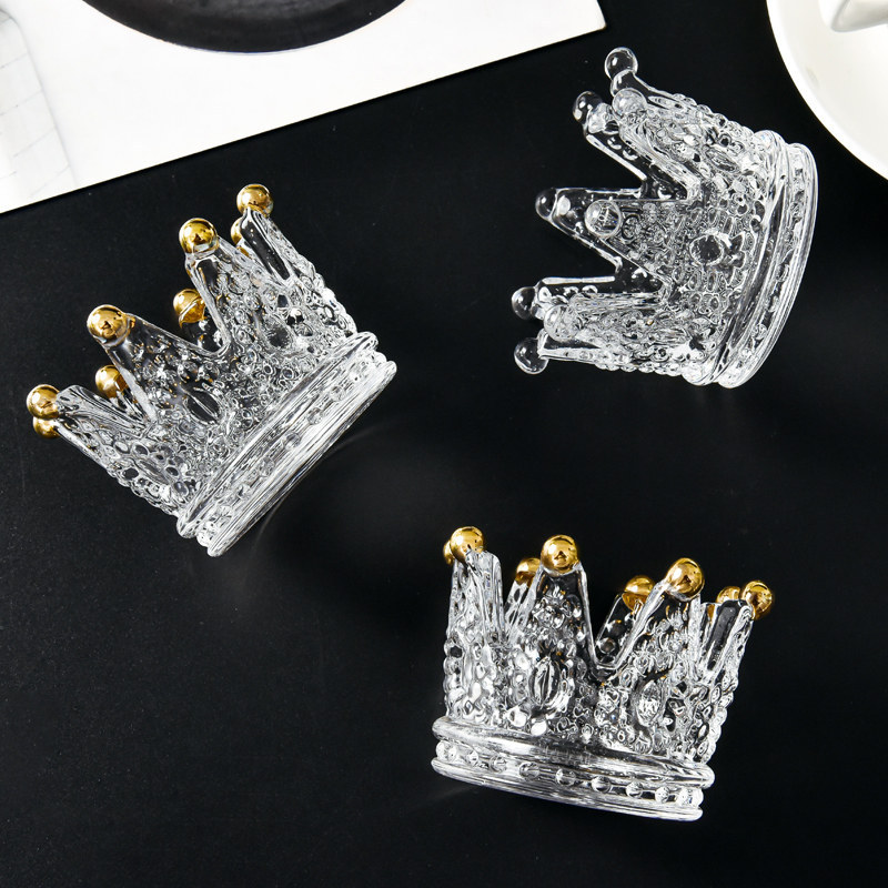 Creative Crown Candle Holder Desktop Decoration