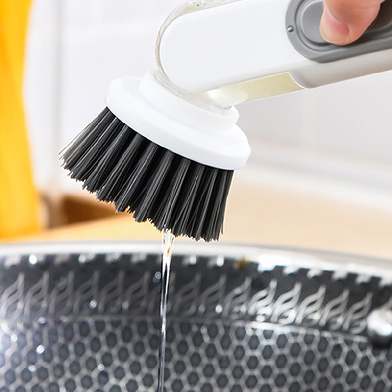 Pot Brush with Soap Dispenser