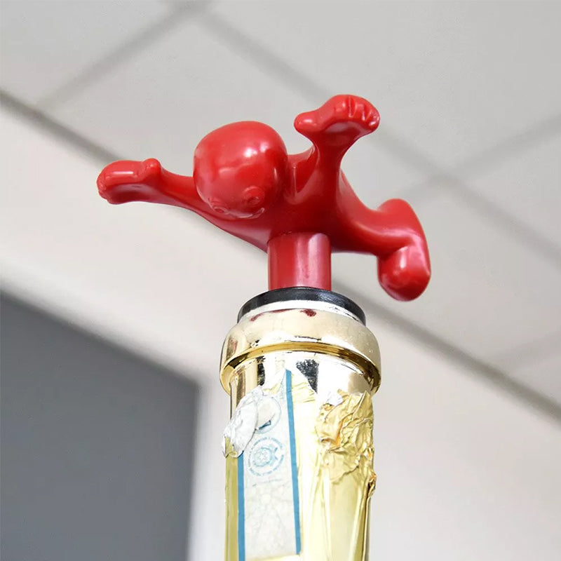 Happy Man Corkscrew - Bottle Opener, & Wine Stopper