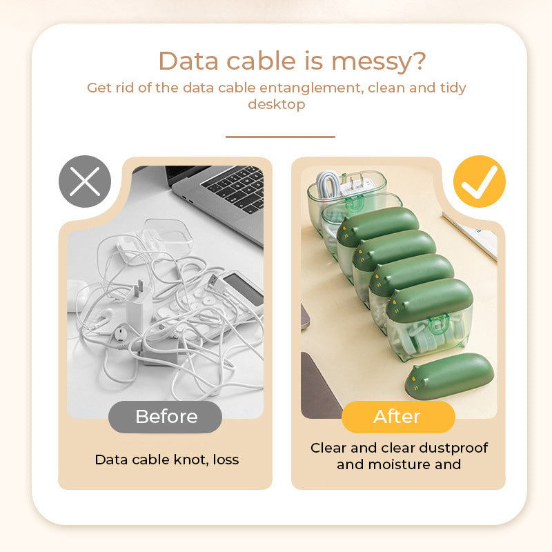 Cartoon Data Cable Storage Box