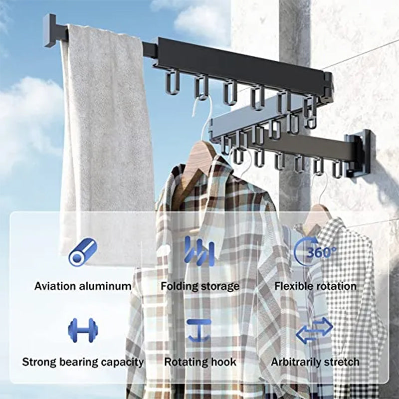 Aluminum Alloy Folding Ring Hook Drying Rack