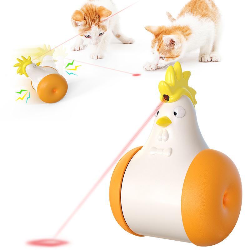 Electric Voice Tumbler Chick Laser Infrared Cat Toy