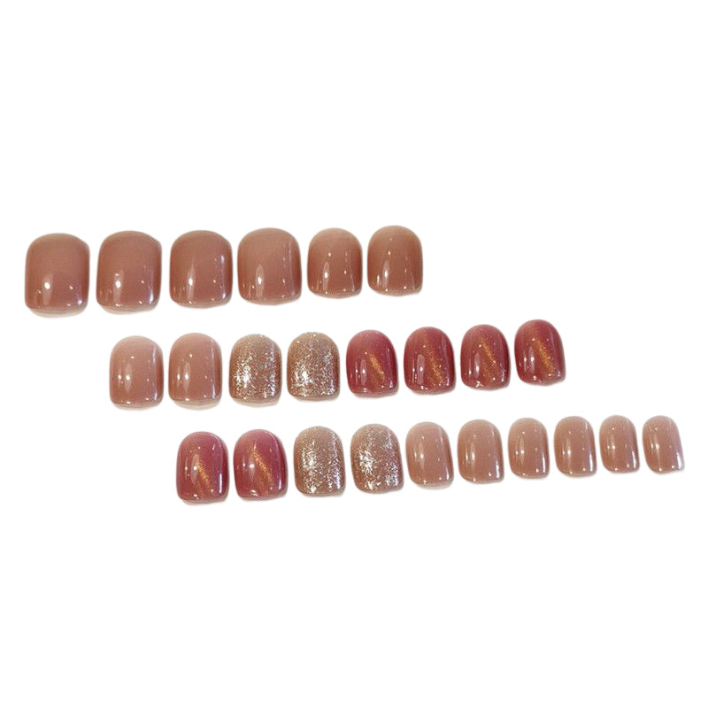 Mysterious Cat Eye Nail Patch with Jelly Gum (24PCS)