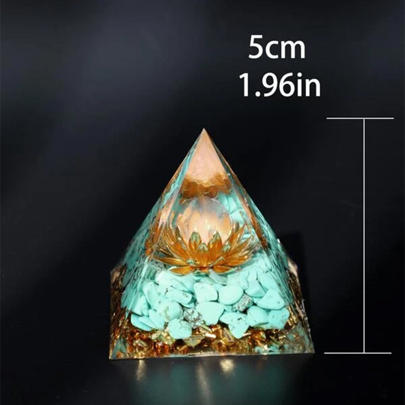 Pyramid Shape Resin Ornament