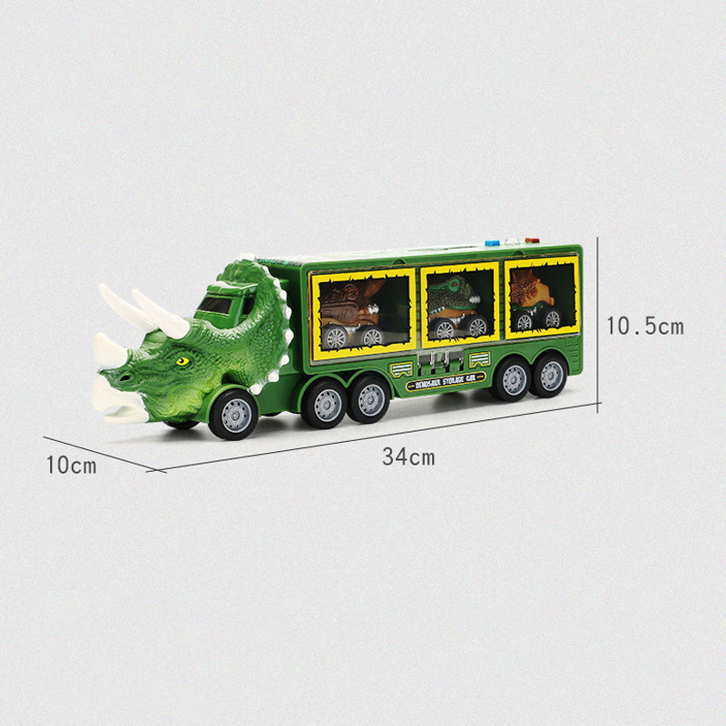 Music Dinosaur Carrier Truck Toy Set