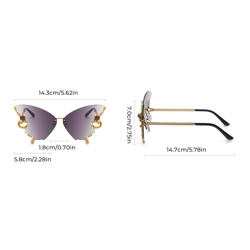 Diamond Butterfly Sunglasses