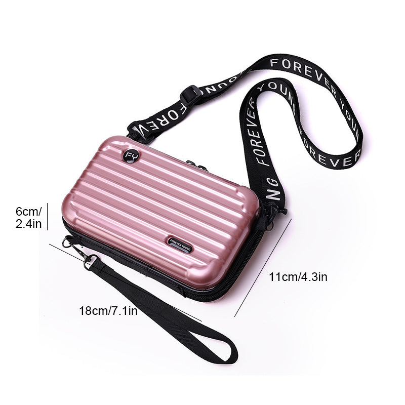 Mini Suitcase Shape Crossbody Shoulder Bag