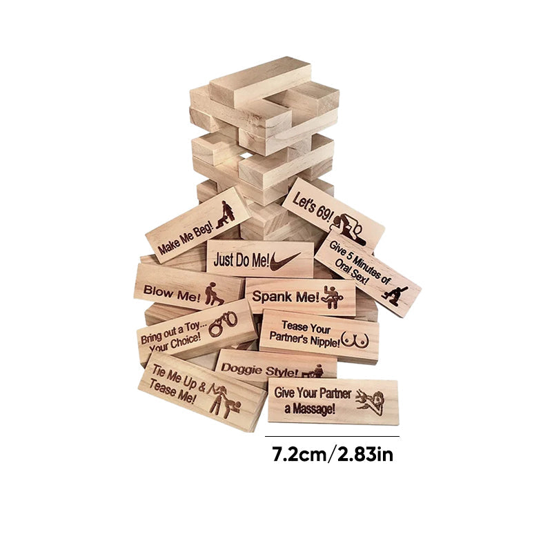 Super Naughty Block Tower Jenga Game - Valentine's Day Gift