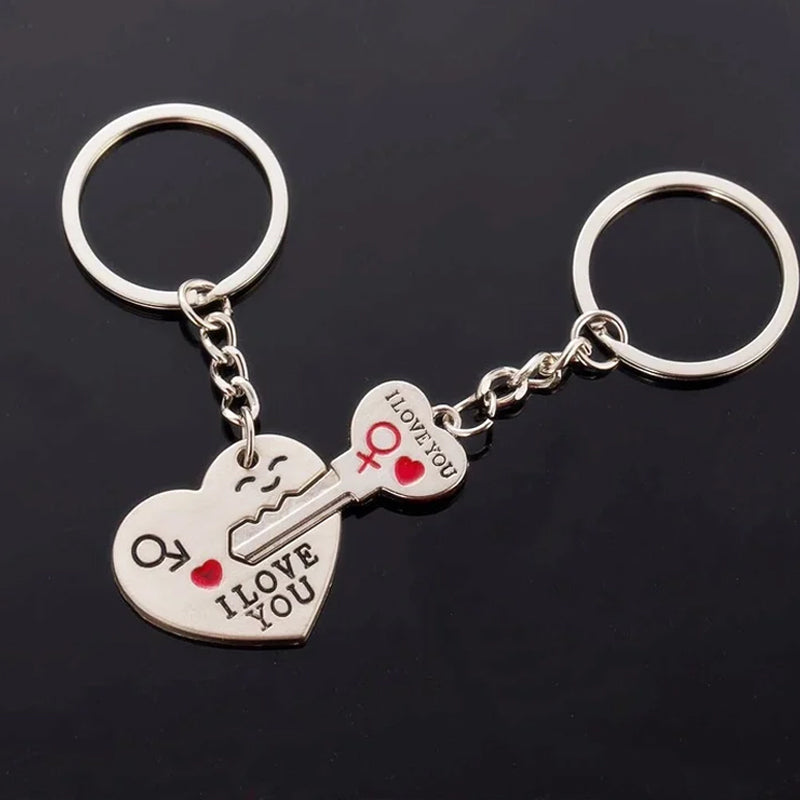 Couple Keychain Charms Love Key Ring