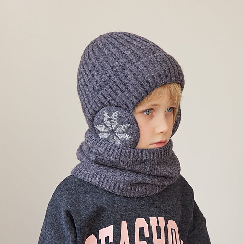 Winter Beanie Hat Scarf Sets Unisex Warm Knit Hat for Kids and Adults