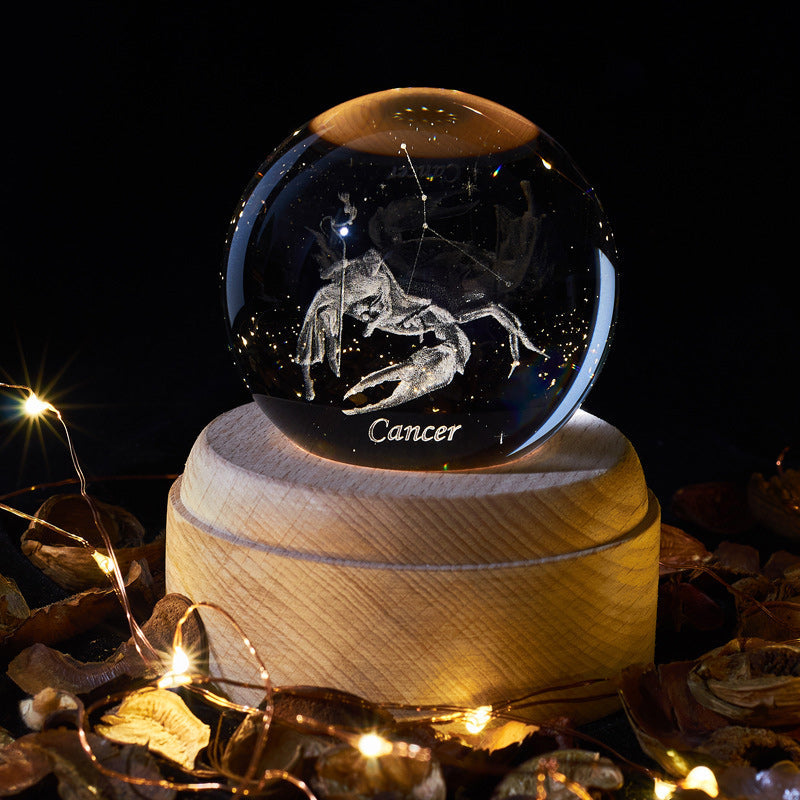 Glowing Crystal Ball Night Light