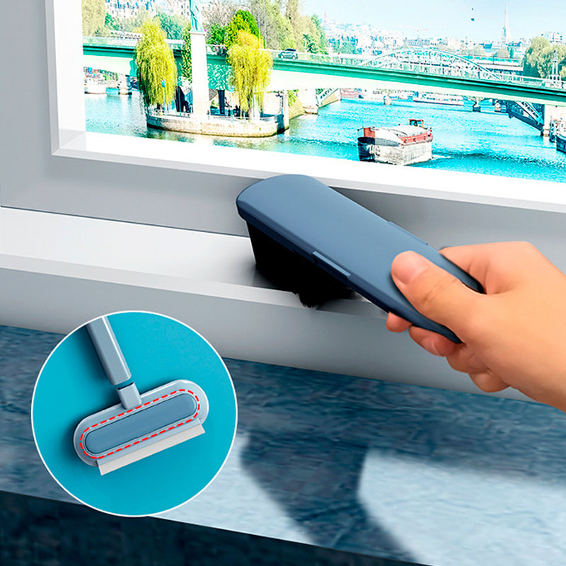 Double-sided Window Screen Cleaning Brush Glass Wiper, Multi-function Pet Hair Lint Remover