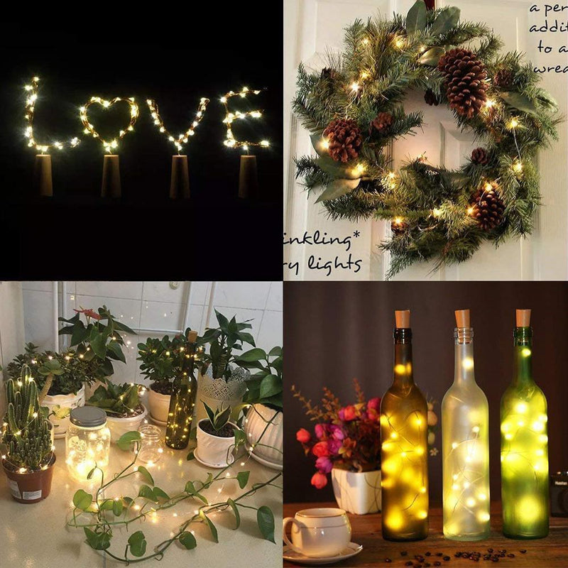 Led Bottle Light Cork Night Light DIY Decor