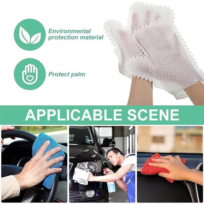 Fish Scale Cleaning Duster Gloves