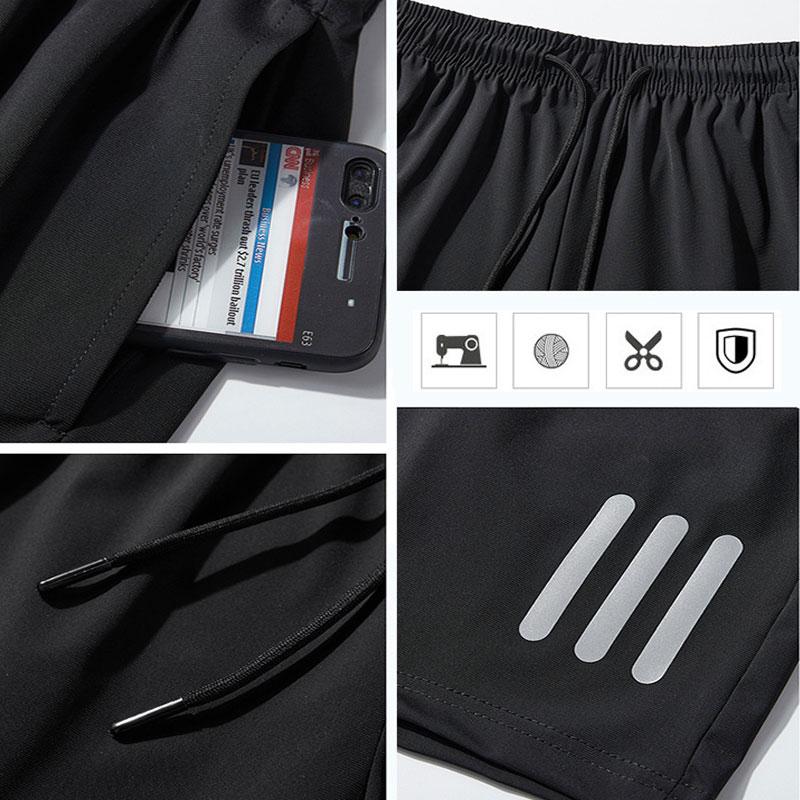 Men's Summer Sports Stretch Ice Silk Shorts