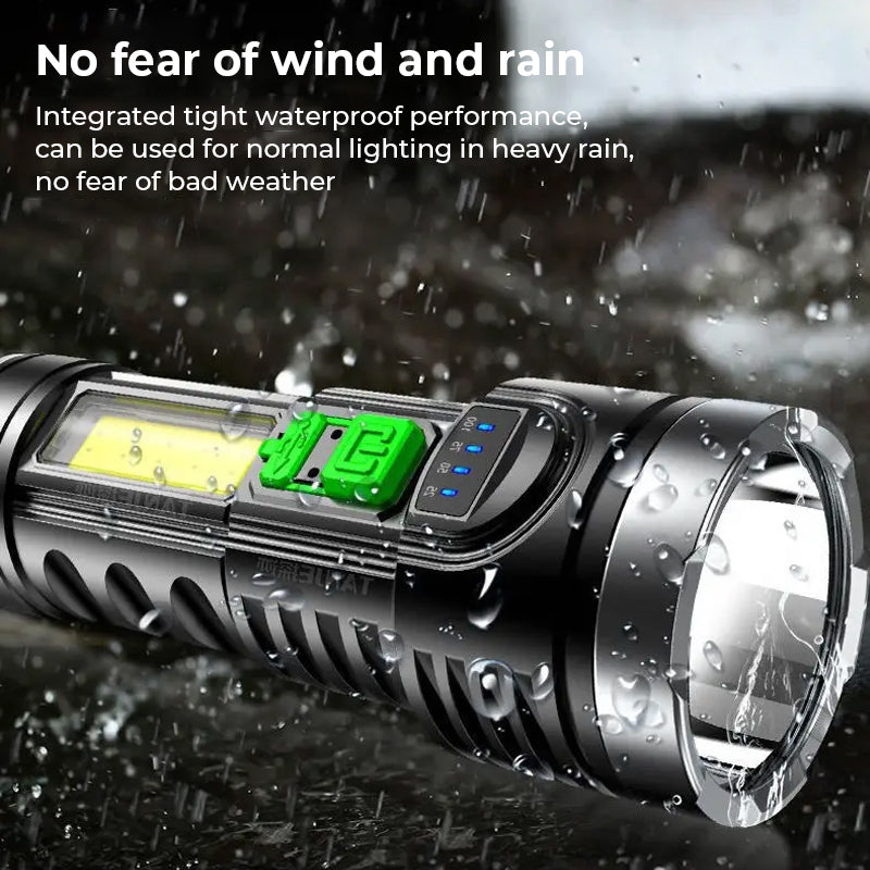 LED Strong Light USB Flashlight