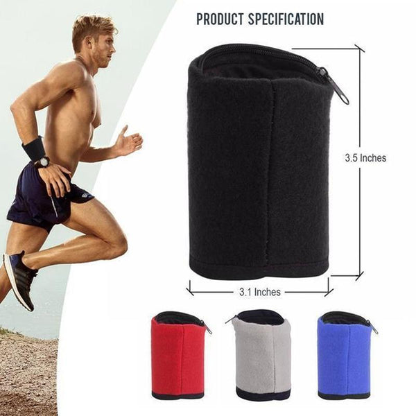 Sportswear - Wrist Wallet Sport Travel Wrist Band Coin Key Storage Pouch