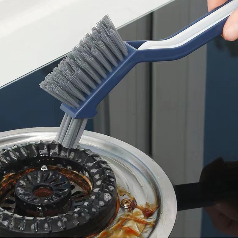 2 in 1 bathroom cleaning brush crevice brush