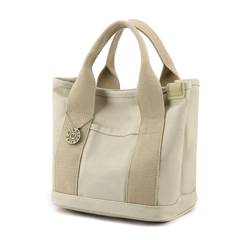 Canvas Tote Large Capacity Multi-pocket Handbag