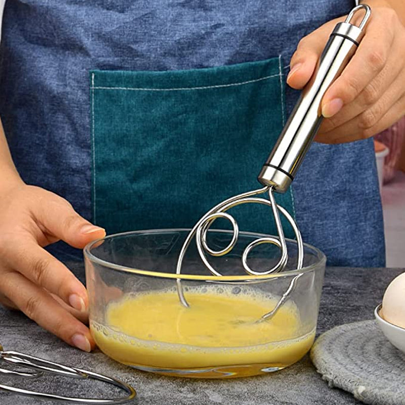 Stainless Steel Magic Dough Whisk Bread Whisk