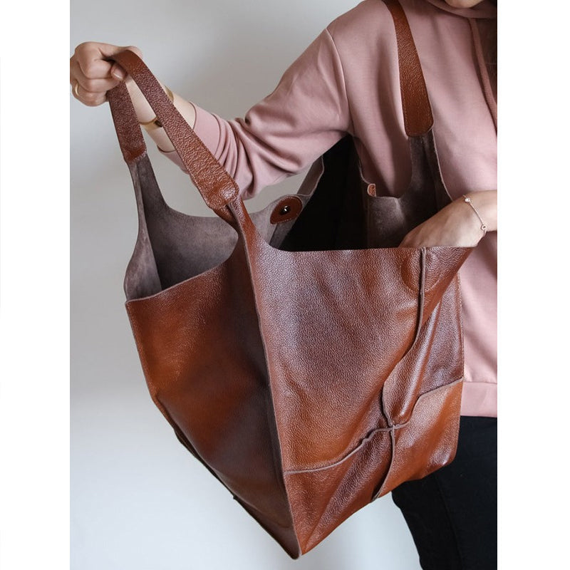 Women's Oversized Leather Tote