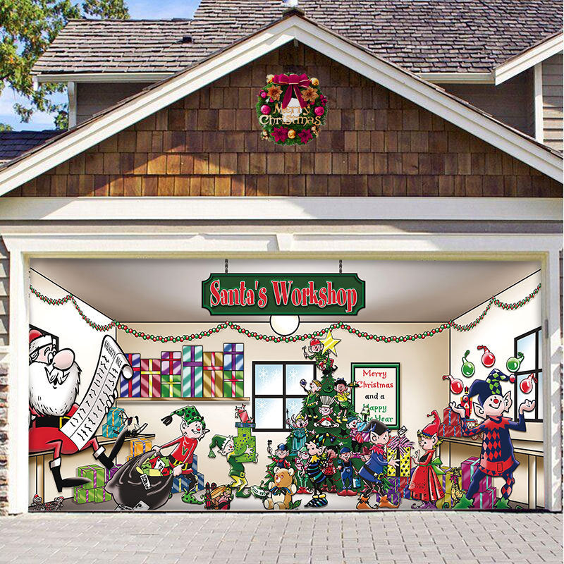 Christmas Garage Door Banner Decoration