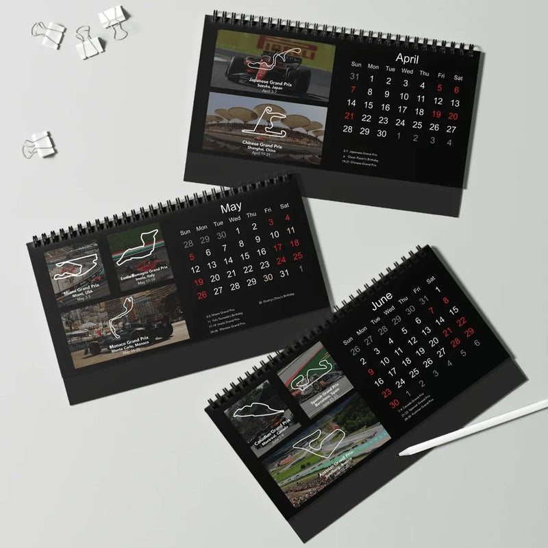 The 2024 F1 Desk Calendar