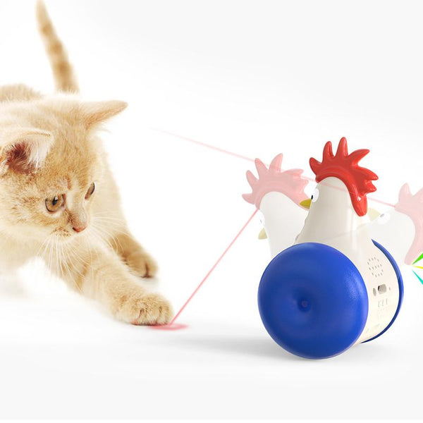 Electric Voice Tumbler Chick Laser Infrared Cat Toy