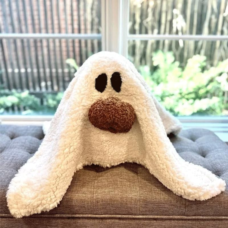 👻Ghost with Pumpkin🎃 Pillow Halloween