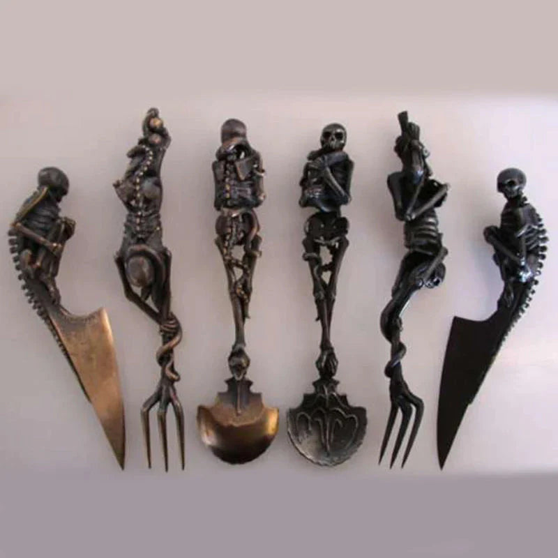 Halloween Gift Skeletal Cutlery Sets